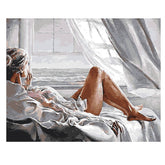 Painting by Numbers Pictures of A Woman in Bed